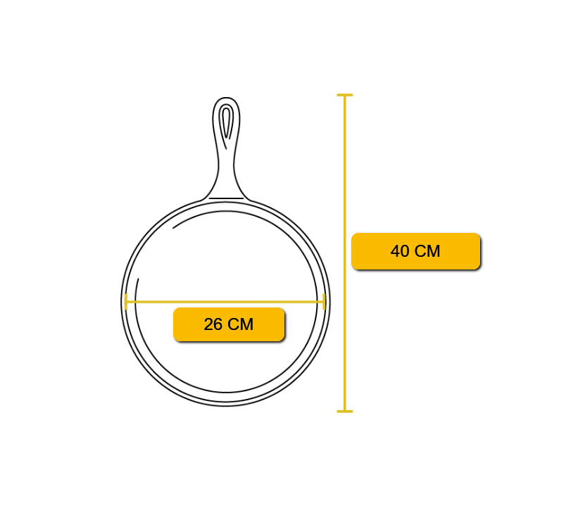 Tigaie din fonta pentru clatite Lodge 26 cm L-9OG3 [10]