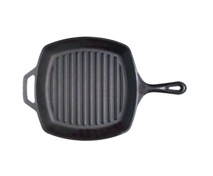 TIGAIE GRILL ADANCA PATRATA DIN FONTA CU MANER 26,7 CM LODGE L-8SGP3 [3]