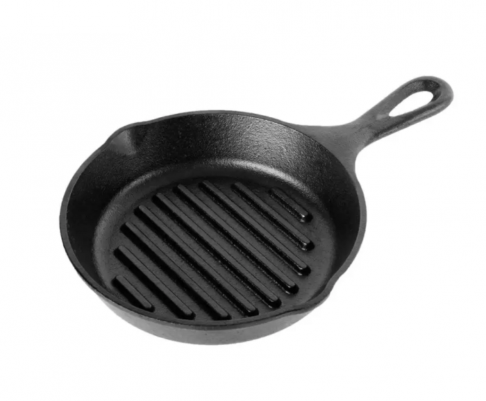 TIGAIE GRILL ADANCA ROTUNDA DIN FONTA CU MANER 16,5 CM LODGE L-3GP [2]