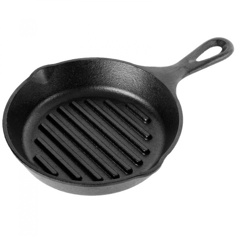 Tigaie grill adanca rotunda din fonta cu maner Lodge 16,5 cm L-3GP [2]