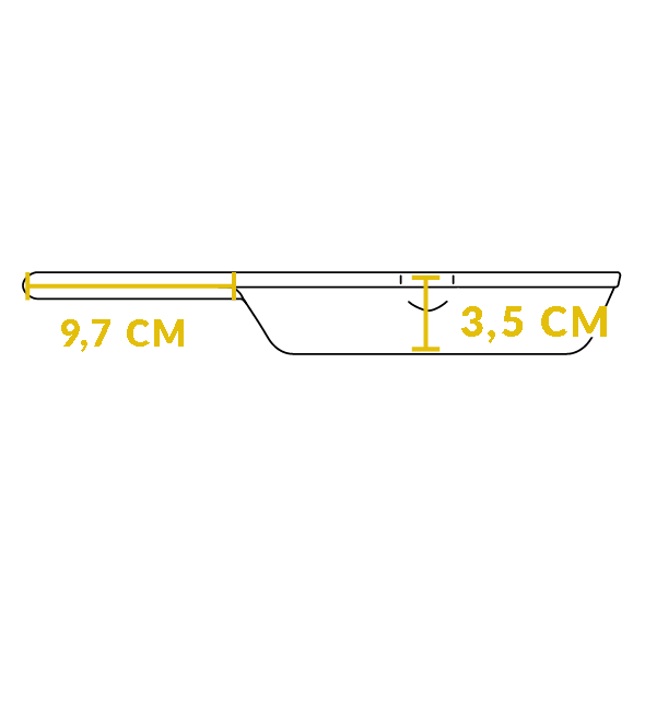 Tigaie grill adanca rotunda din fonta cu maner Lodge 16,5 cm L-3GP [13]