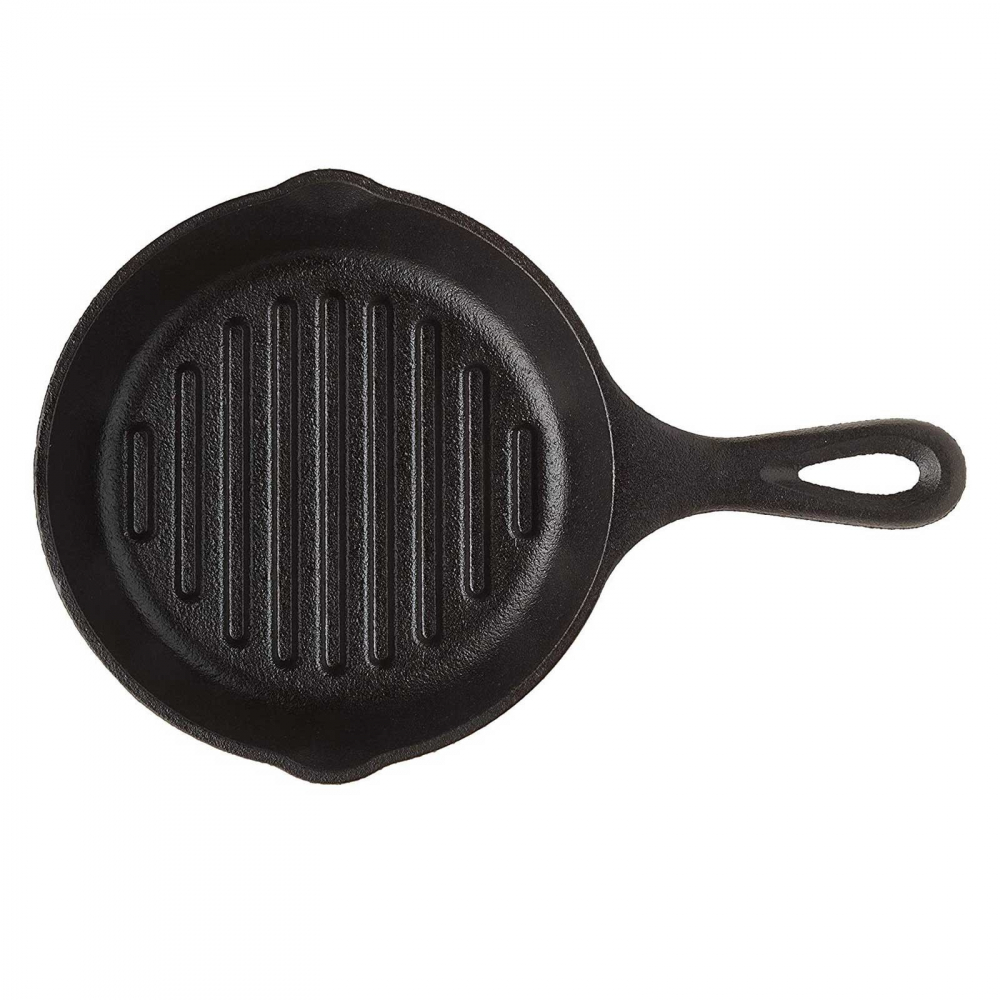Tigaie grill adanca rotunda din fonta cu maner Lodge 16,5 cm L-3GP [3]
