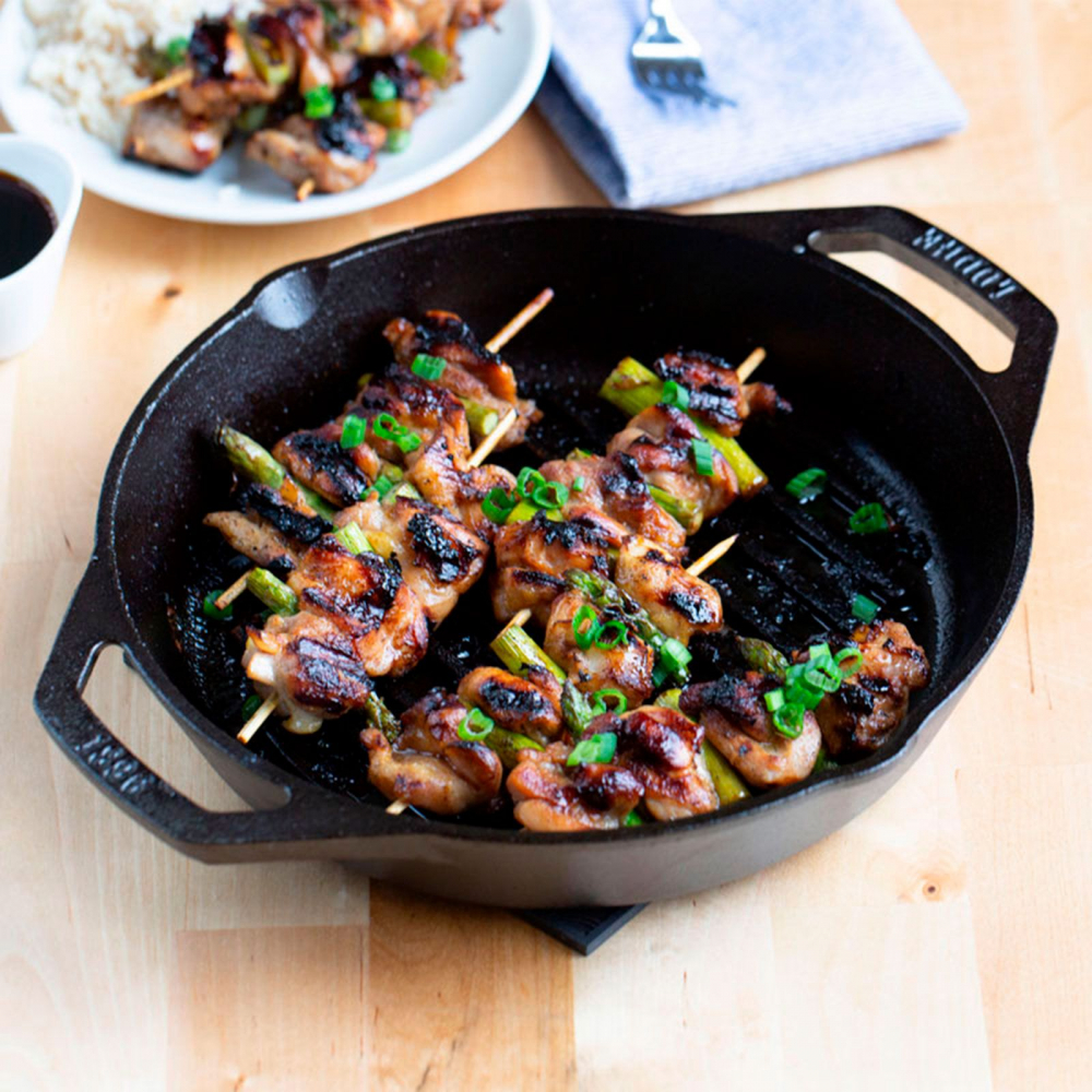 Tigaie grill adanca rotunda din fonta cu manere Lodge 26 cm L-8GPL [2]