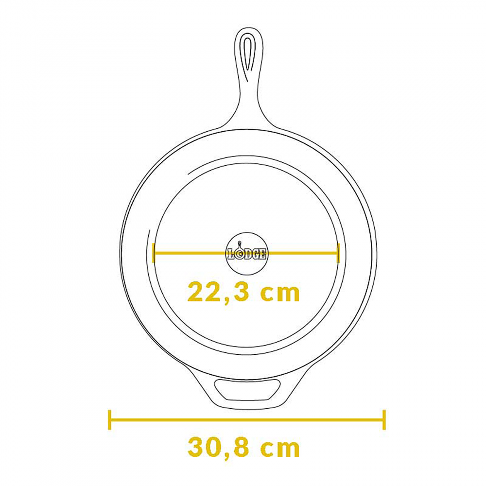 Tigaie inalta rotunda din fonta cu maner Lodge 30,5 cm L-10DSK3 [20]