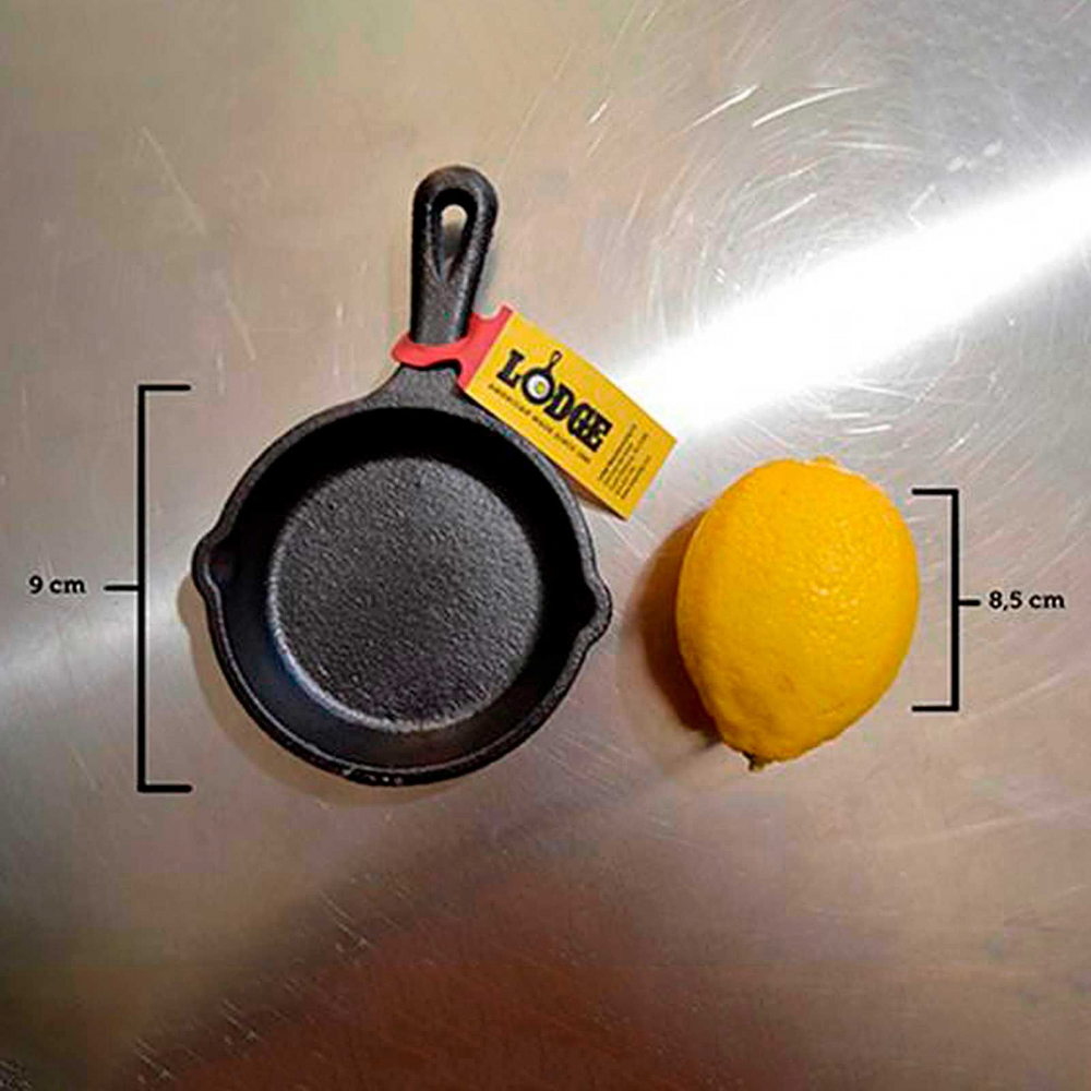 Tigaie mini rotunda din fonta cu maner Lodge 9 cm L-MS3 [4]