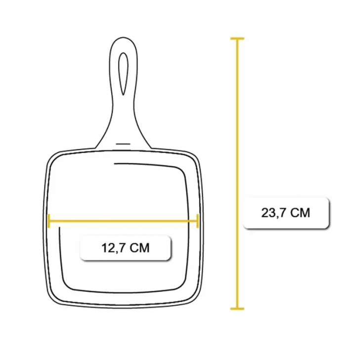 TIGAIE PATRATA DIN FONTA PENTRU SERVIRE 13 cm LODGE L-5WS3 [7]