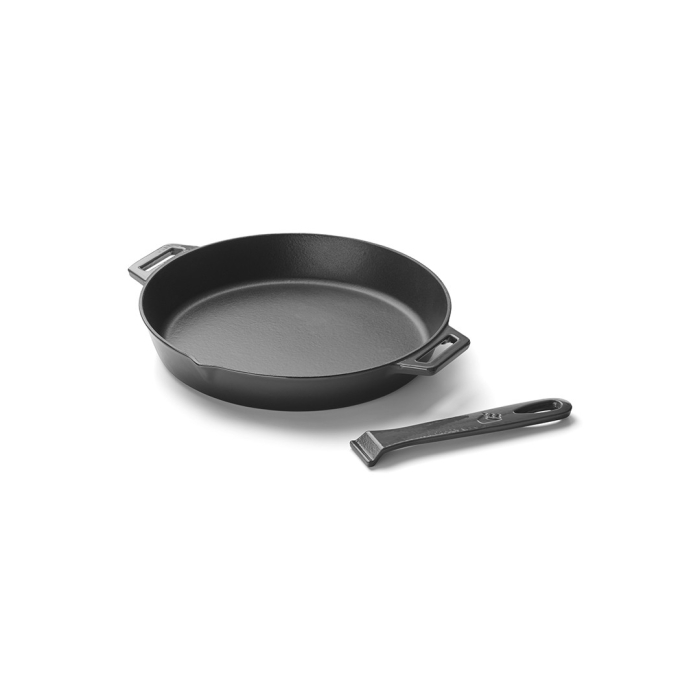 Tigaie rotunda din fonta emailata, maner detasabil, diametru 30 cm, 5 cm inaltime, Grandpro A03001003T [2]