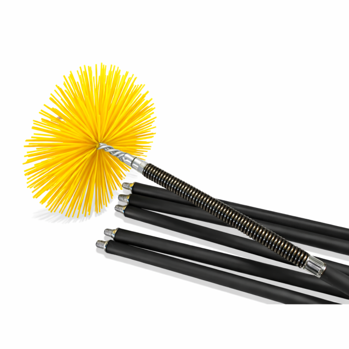 Trusa profesionala de curatat hornuri 8m cu arc si perie nylon D400 [3]