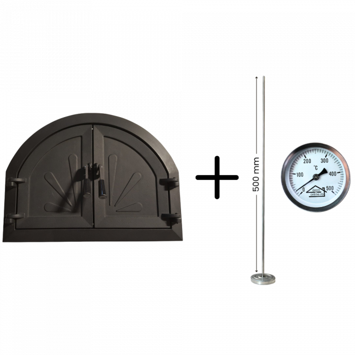 UȘĂ CUPTOR BARBEQUE + TERMOMETRU ZIDĂRIE CU TIJA DE 50 CM [2]