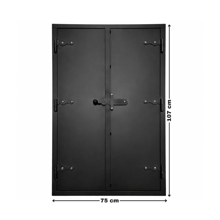 Ușă de afumătoare din oțel 107 cm x 75 cm [2]