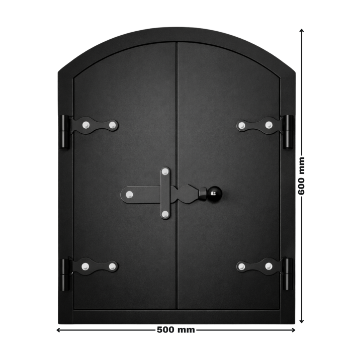Ușă de afumătoare din oțel 600 mm x 500 mm [2]