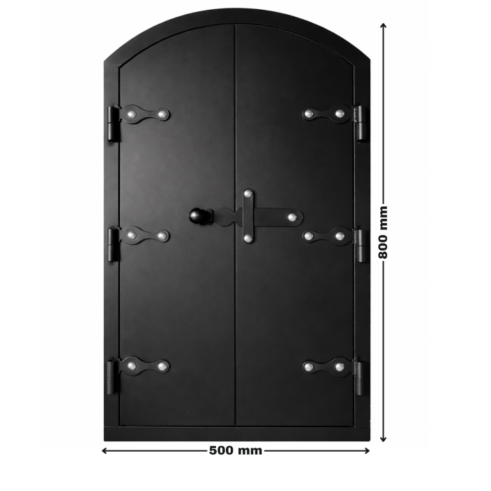 Ușă de afumătoare din oțel 800 mm x 500 mm [2]