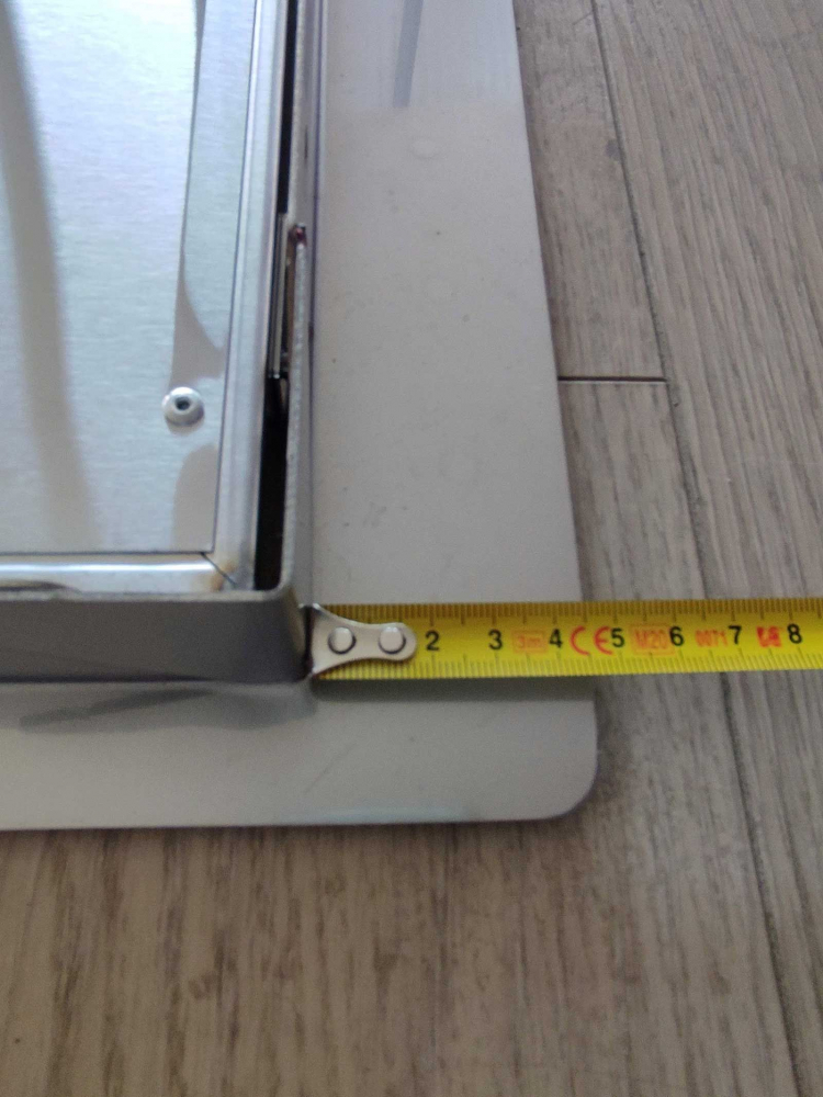 Usa din inox cu cadru built-in 81 x 57 x 4 cm pentru insula si bucatarie exterioara Grandhall Elite 4B A08001005T [12]