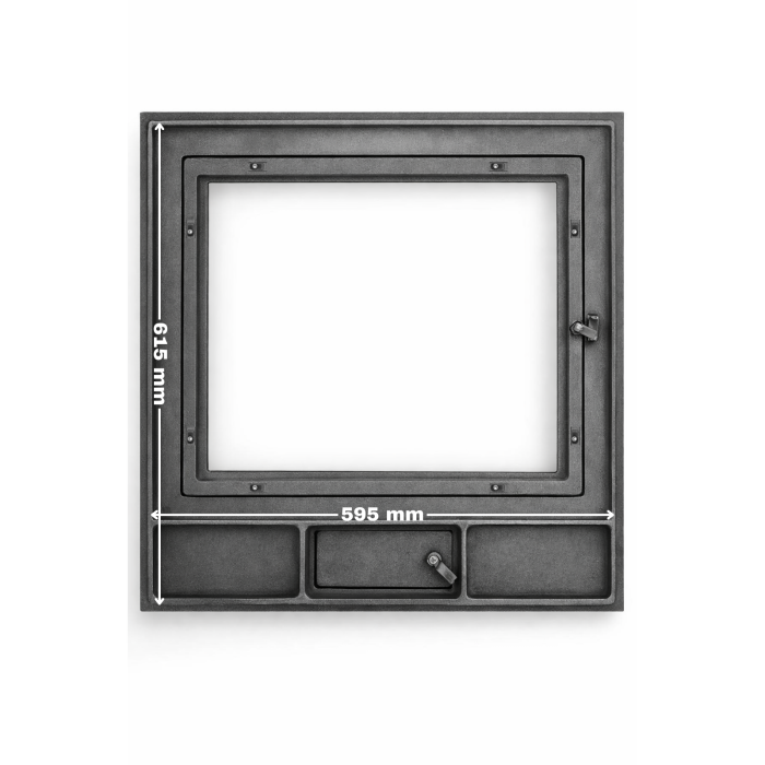 UȘĂ ȘEMINEU DIN FONTĂ CU STICLĂ 640 x 655 mm [4]