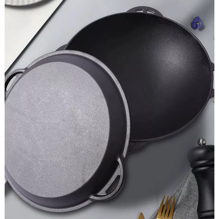 WOK DIN FONTA CU CAPAC 32 cm [2]