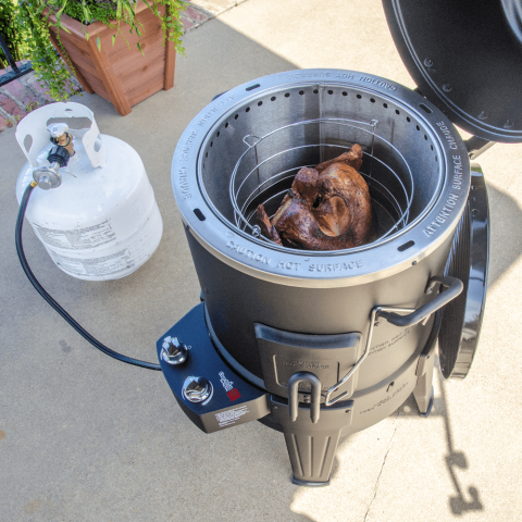 Afumatoare, cuptor si grill pe gaz cu arzator din Inox, Char-Broil The Big Easy 140678 [8]