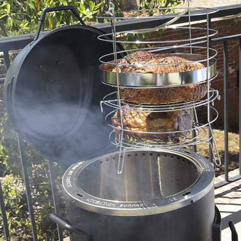Afumatoare, cuptor si grill pe gaz cu arzator din Inox, Char-Broil The Big Easy 140678 [7]