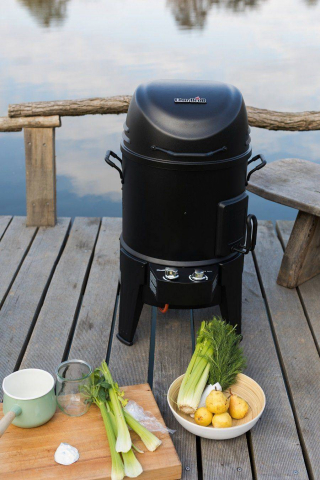 Afumatoare, cuptor si grill pe gaz cu arzator din Inox, Char-Broil The Big Easy 140678 [9]