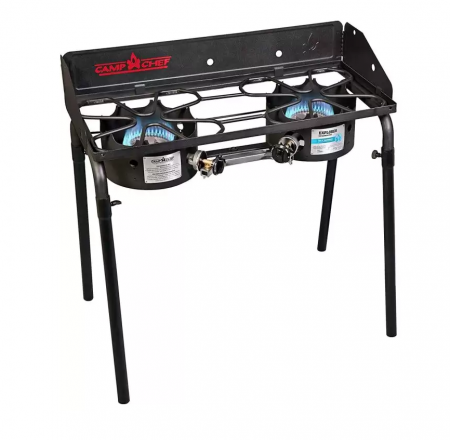 GRĂTARE PE GAZ - ARAGAZ DE CAMPING CU 2 ARZATOARE DE 14 KW EXPLORER CAMP CHEF CC-EX60F
