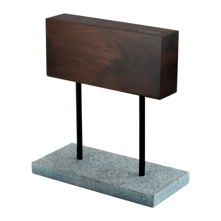 UZ GOSPODĂRESC - Bloc magnetic pentru cutite din lemn de nuc cu baza din piatra naturala Style de Vie MAGNWALSTEEN