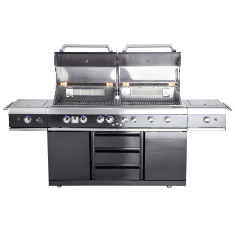 Bucatarie de exterior din inox, gratar pe gaz cu Air System ALL GRILL Top-Line Extrem Light 100960 [3]