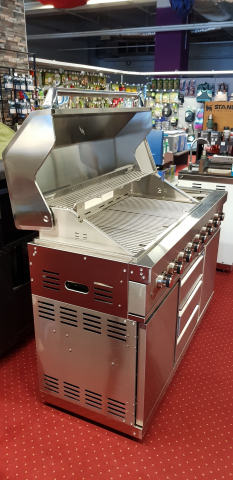 Bucatarie de exterior modulara, gratar pe gaz si carbune cu Air System ALL GRILL Top-Line Ultra 100930 [15]