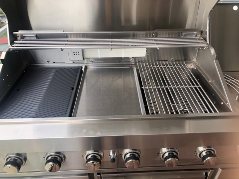 Bucatarie de exterior modulara, gratar pe gaz si carbune cu Air System ALL GRILL Top-Line Ultra 100930 [30]