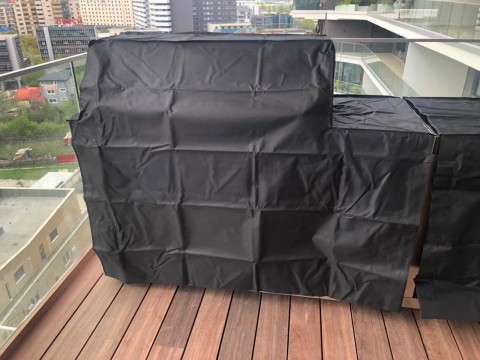 Bucatarie de exterior modulara, gratar pe gaz si carbune cu Air System ALL GRILL Top-Line Ultra 100930 [35]