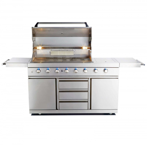 Bucatarie de exterior modulara, gratar pe gaz si carbune cu Air System ALL GRILL Top-Line Ultra 100930 [2]