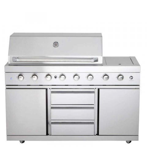 Bucatarie de exterior modulara, gratar pe gaz si carbune cu Air System ALL GRILL Top-Line Ultra 100930 [1]