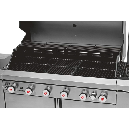 Bucatarie de exterior pe gaz Grill Chef Landmann 22174, 6 arzatoare inox si 1 arzator ceramic infrarosu MaxX-Zone [4]
