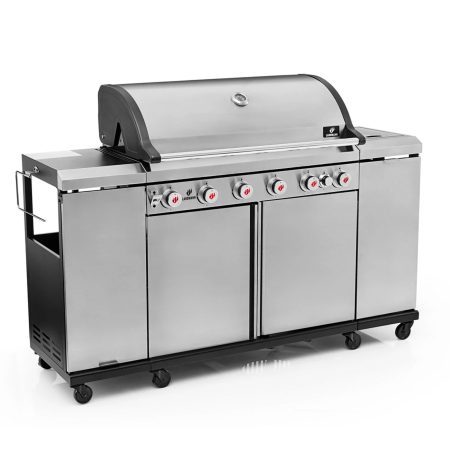 Bucatarie de exterior pe gaz Grill Chef Landmann 22174, 6 arzatoare inox si 1 arzator ceramic infrarosu MaxX-Zone [3]