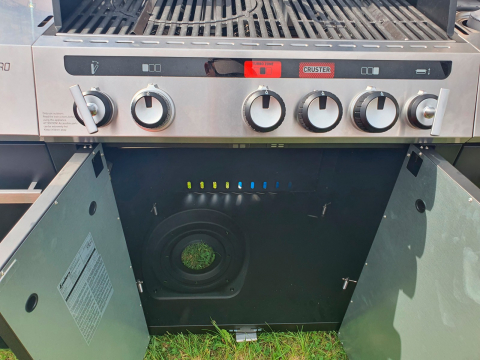 Bucatarie pe gaz, 3 arzatoare inox, arzator infrarosu ajustabil, grile fonta, Enders Uniq Pro 3 IK Kitchen Turbo 860833 [34]