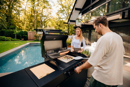 Bucatarie pe gaz, 4 arzatoare inox, arzator infrarosu ajustabil, grile fonta, Enders Uniq 4 IK Kitchen Cruster Shadow 870333 [19]