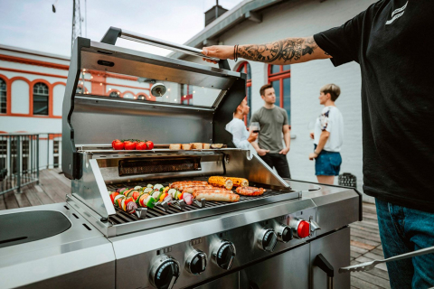 Bucatarie pe gaz, 4 arzatoare inox, arzator infrarosu, grile fonta, Enders Kansas II Pro 4 SIK Profi Turbo 871433 [32]