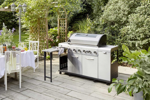 Bucatarie pe gaz Grill Chef Landmann 12120, 6+1 arzatoare inox [13]