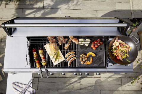 Bucatarie pe gaz Grill Chef Landmann 12120, 6+1 arzatoare inox [11]