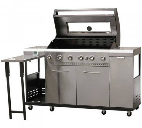 Bucatarie pe gaz Grill Chef Landmann 12120, 6+1 arzatoare inox [3]