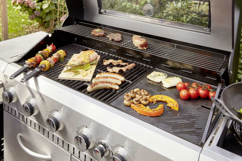 Bucatarie pe gaz Grill Chef Landmann 12120, 6+1 arzatoare inox [12]