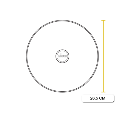 Capac din sticla rotund pentru tigaie Lodge 26 cm L-GL10 [1]