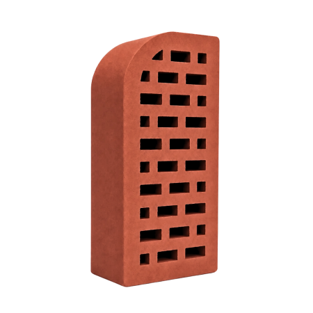 CĂRĂMIDĂ - caramida-klinker-roșu-colt-rotunjit-250x120x65-mm