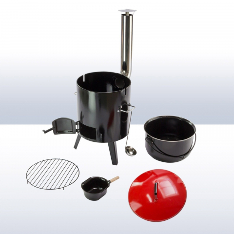 Cazan de gatit cu lemne, include capac si polonic, 14 litri, Activa 11275 [4]