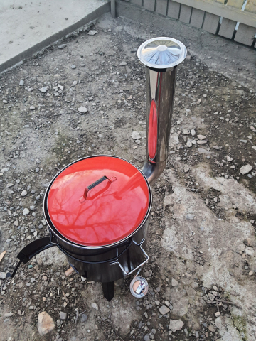 Cazan de gatit cu lemne, include capac si polonic, 14 litri, Activa 11275 [16]