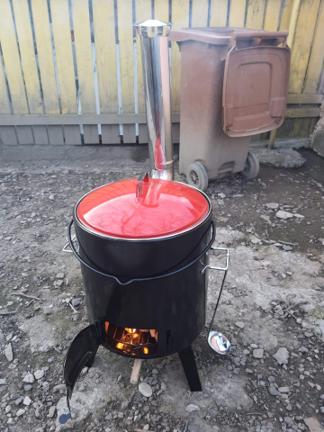 Cazan de gatit cu lemne, include capac si polonic, 14 litri, Activa 11275 [17]