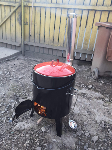 Cazan de gatit cu lemne, include capac si polonic, 14 litri, Activa 11275 [19]