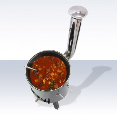 Cazan de gatit cu lemne, include capac si polonic, 14 litri, Activa 11275 [3]