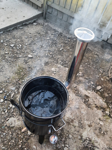 Cazan de gatit cu lemne, include capac si polonic, 14 litri, Activa 11275 [15]