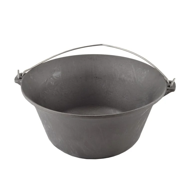 Vase pentru gătit din inox - ceaun-de-fonta-30-litri-cu-toarta