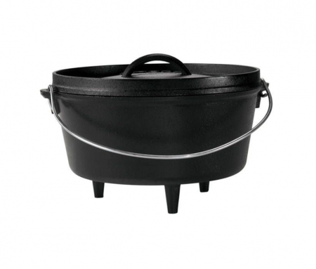 VASE DE GĂTIT - CEAUN DIN FONTA CU CAPAC - CUPTOR OLANDEZ 4,7 L LODGE L-10DCO3