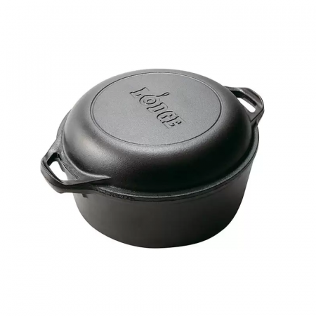 Vase pentru gătit din fontă - CEAUN DIN FONTA CU CAPAC - CUPTOR OLANDEZ 4,7 L LODGE L-8DD3